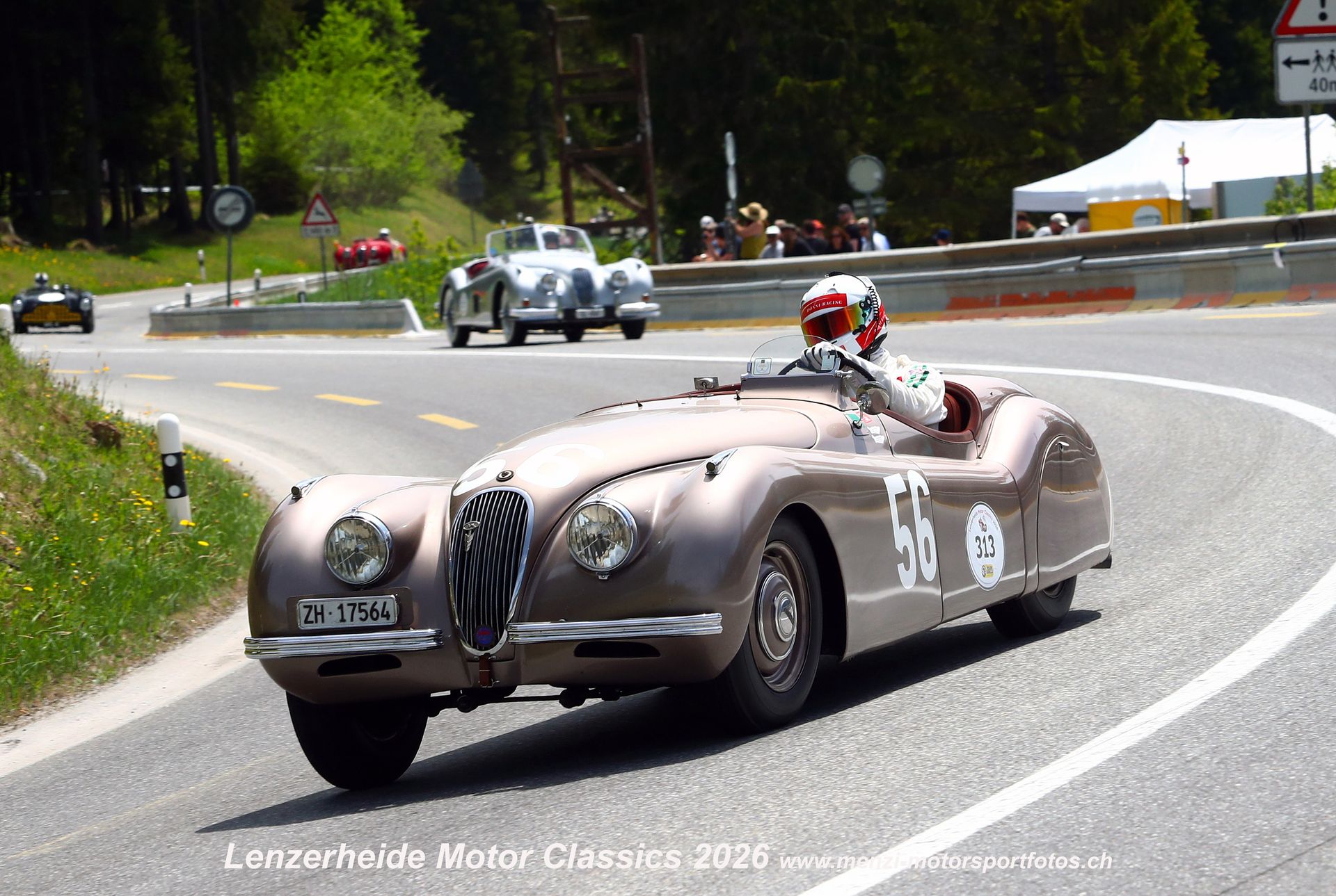 Jaguar XK120 at the Lenzerheide Motor Classics
