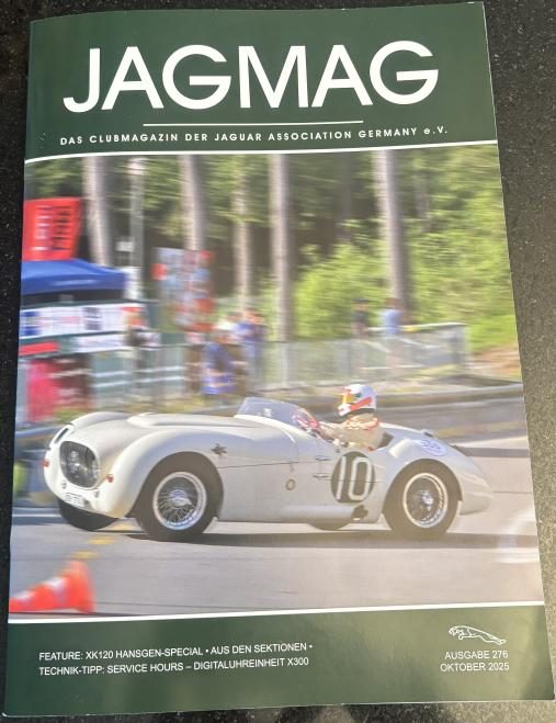 JAGMAG magazine featuring a historic Jaguar